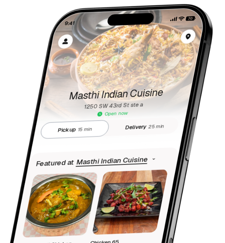 Masthi Indian Cuisine app preview